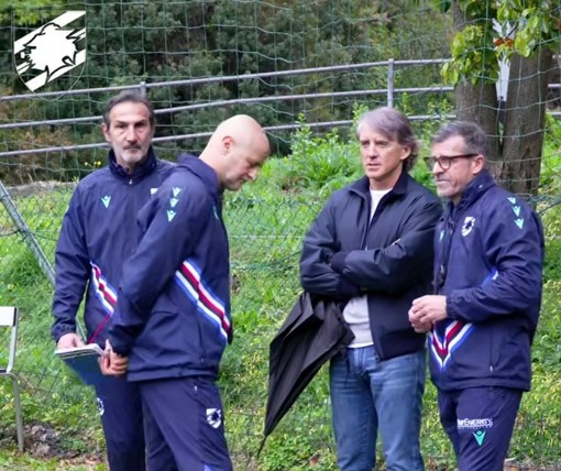 Samp, Roberto Mancini a Bogliasco: quando la presenza vale più delle parole