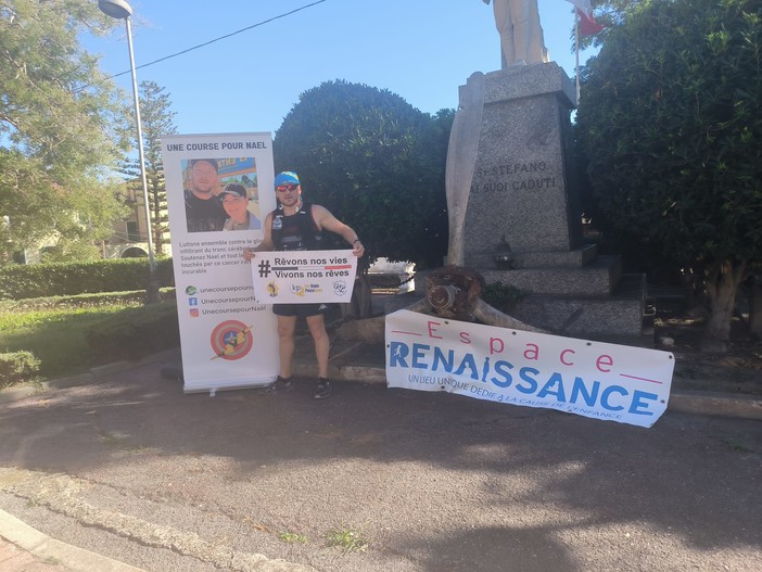 Dalla Francia fino a Roma, la maratona per salvare Naël fa tappa a Santo Stefano, Valleggia e Genova Dalla Francia fino a Roma, la maratona per salvare Naël fa tappa a Santo Stefano, Valleggia e Genova