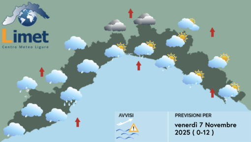 Meteo, piogge deboli da ponente verso il centro della Liguria ma in serata migliora Meteo, piogge deboli da ponente verso il centro della Liguria ma in serata migliora