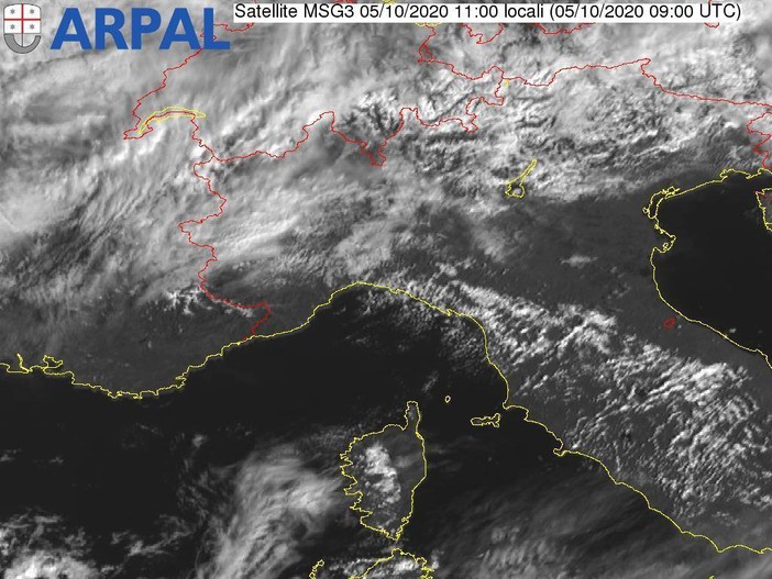 Allerta gialla chiusa: il bollettino di vigilanza meteorologica aggiornato da Arpal