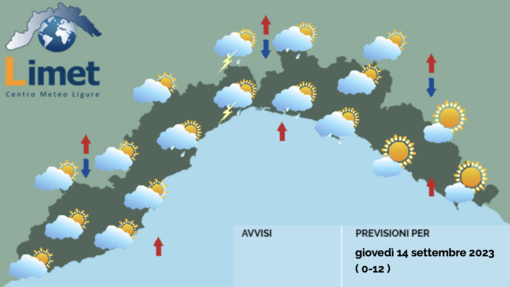 Meteo, possibili piogge al centro della Liguria. Nel pomeriggio ampie schiarite Meteo, possibili piogge al centro della Liguria. Nel pomeriggio ampie schiarite