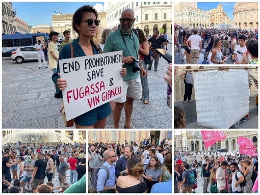 Borraccia alla mano, suona la carica dei manifestanti contro l'ordinanza antialcol (FOTO e VIDEO)