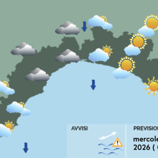Meteo, alta pressione ancora protagonista: Liguria divisa tra nubi a Ponente e sole a Levante Meteo, alta pressione ancora protagonista: Liguria divisa tra nubi a Ponente e sole a Levante