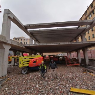 Nuovo mercato di piazzale Parenzo, posizionati gli impalcati Nuovo mercato di piazzale Parenzo, posizionati gli impalcati