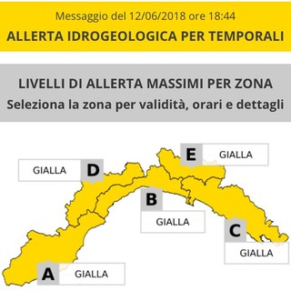 Maltempo in arrivo: allerta gialla per temporali