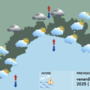 Meteo, nuvolosità e qualche possibile rovescio sparso sulla Liguria