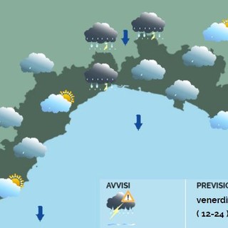 Meteo, scatta l'allerta gialla su tutta la regione, Limet: "Rischio temporali intensi" Meteo, scatta l'allerta gialla su tutta la regione, Limet: "Rischio temporali intensi"