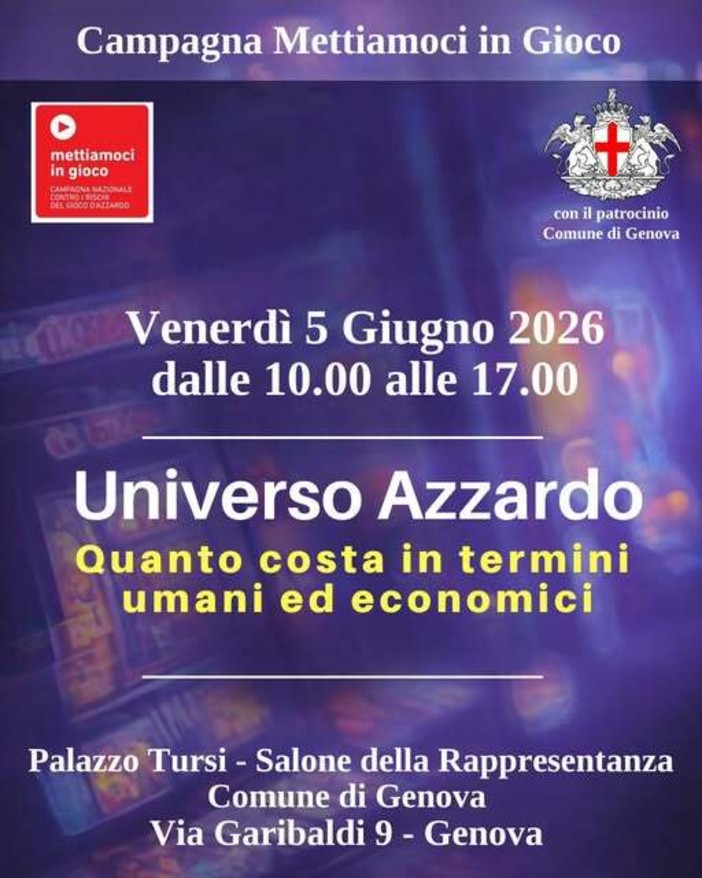 Universo azzardo: Mettiamoci In Gioco Liguria esprime soddisfazione per la campagna di prevenzione sui display cittadini