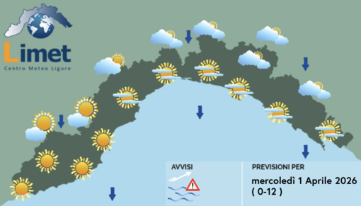 Meteo, aprile si apre con una giornata soleggiata e ventosa Meteo, aprile si apre con una giornata soleggiata e ventosa