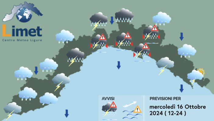 Meteo, giornata di piogge su tutta la Liguria. allerta gialla su centro e ponente fino alle 18 Meteo, giornata di piogge su tutta la Liguria. allerta gialla su centro e ponente fino alle 18
