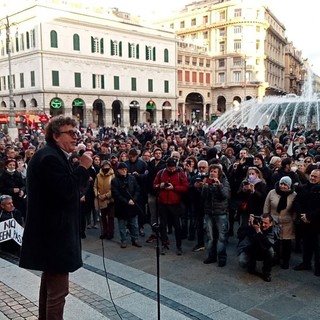 &quot;Dalla protesta alla proposta&quot;, ventisettesimo sabato di protesta contro il green pass a Genova (FOTO e VIDEO)