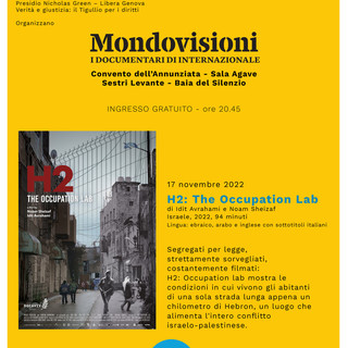 Giovedì 17 novembre continua a Sestri Levante il tour della rassegna di documentari “Mondovisioni”