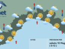 Meteo, giornata variabile su tutta la regione
