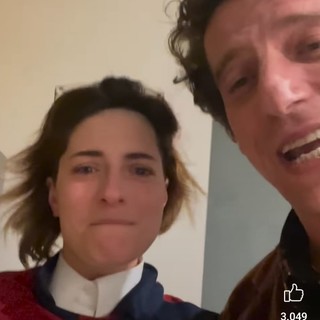 Blanca è sampdoriana? l'attrice Maria Chiara Giannetta: "Mi disegnano così", e Maurizio Lastrico la perdona