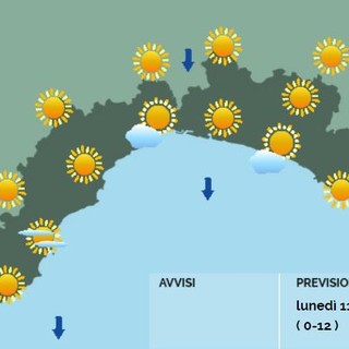 Meteo: inizio settimana caratterizzato dall'anticiclone, da martedì incremento della nuvolosità Meteo: inizio settimana caratterizzato dall'anticiclone, da martedì incremento della nuvolosità