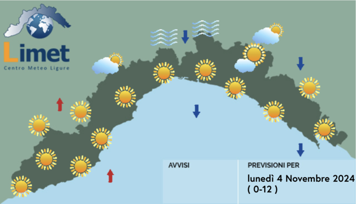 Meteo, inizio settimana soleggiato sulla Liguria. In mattinata prevista nebbia sui versanti padani Meteo, inizio settimana soleggiato sulla Liguria. In mattinata prevista nebbia sui versanti padani