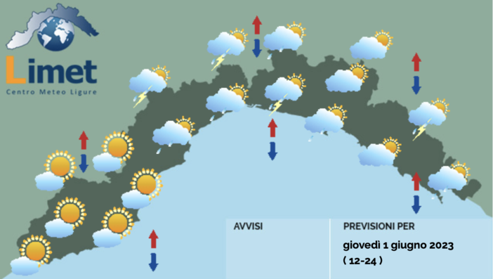 Meteo, ancora instabilità sulla Liguria. Possibili temporali nel pomeriggio Meteo, ancora instabilità sulla Liguria. Possibili temporali nel pomeriggio