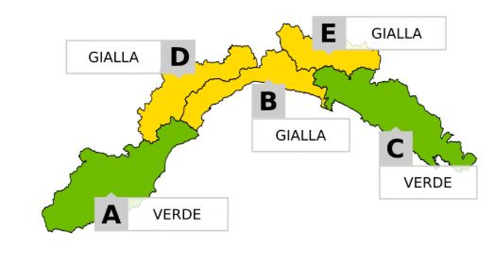 Prevista neve in Liguria: emessa l'allerta gialla, il bollettino meteorologico di Arpal Prevista neve in Liguria: emessa l'allerta gialla, il bollettino meteorologico di Arpal