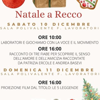 Recco, il programma del week end del Natale dei Bambini