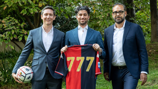 Nella foto (tratta dai canali ufficiali del Genoa CFC), da sinistra: Juan Arciniegas, Josh Wander e Andres Blazquez