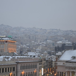 Genova, prolungata fino alle 16 di oggi lo stato di allerta neve
