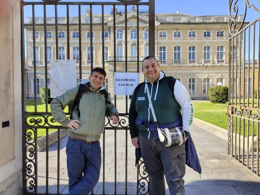Nella foto a sinistra Nicola Appice (coordinatore RSU FIM Cisl Liguria in Acciaierie d’Italia) e Luca Pasquetti, RSU FIM Cisl Liguria in Ilva in AS