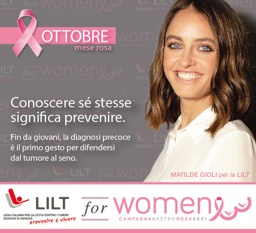 Anche quest'anno a ottobre la campagna Nastro Rosa per la prevenzione del tumore al seno della LILT Genova