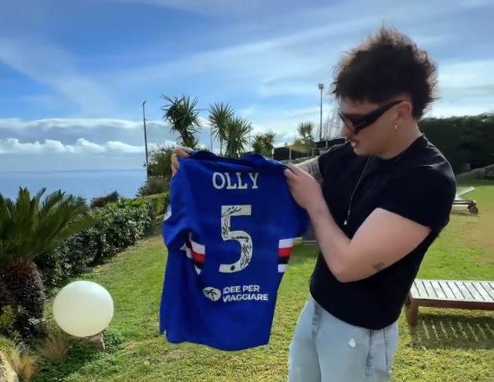 La Sampdoria sostiene Olly al Festival di Sanremo: “Questa volta siamo noi a tifare per te”