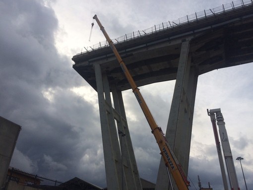 Ponte Morandi: fine demolizione a luglio. Partecipa anche la torinese Ipe