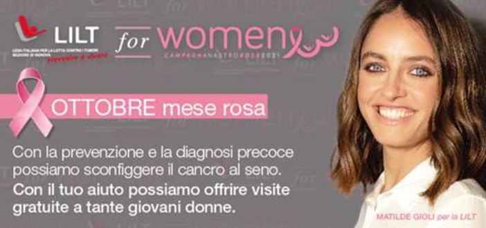 Salute, scatta la campagna Lilt "Ottobre rosa", restart di screening e prevenzione oncologica della donna Salute, scatta la campagna Lilt "Ottobre rosa", restart di screening e prevenzione oncologica della donna