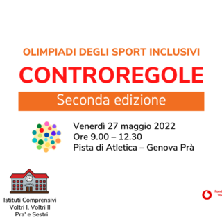 Controregole, Olimpiadi degli sport inclusivi, la seconda edizione venerdì 27 maggio