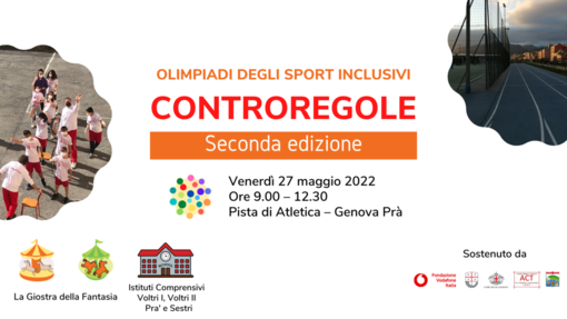 Controregole, Olimpiadi degli sport inclusivi, la seconda edizione venerdì 27 maggio