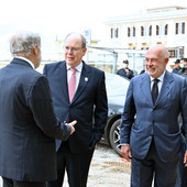 Il principe Alberto di Monaco a Genova quando ricevette la cittadinanza onoraria