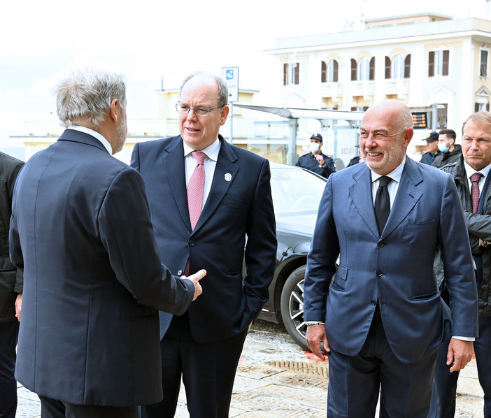 Il principe Alberto di Monaco a Genova quando ricevette la cittadinanza onoraria