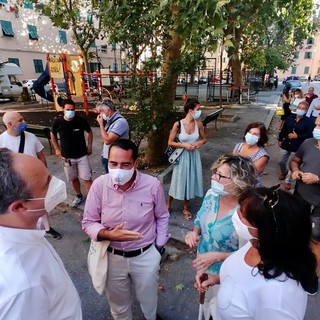 Pandolfo e Sansa in visita alla Media Val Bisagno: "Messa in sicurezza dei rivi e investimenti per riqualificare il quartiere"