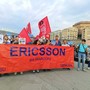 La protesta dei lavoratori al Salone Nautico La protesta dei lavoratori al Salone Nautico