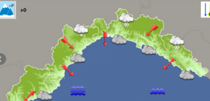 Meteo: giornata caratterizzata da cielo coperto e aria fredda su genovese e Levante