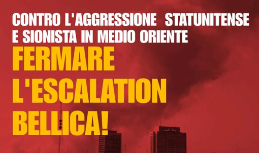Fermare l’escalation bellica e difendere l'autodeterminazione del popolo iraniano, questa sera il presidio in piazza De Ferrari