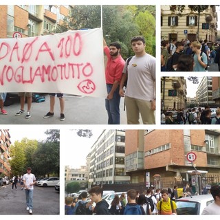 Primo giorno di scuola, scatta la protesta al Cassini e al Leonardo Da Vinci: "Ascoltate le proposte della nostra 'Agenda Z'" (Foto e video)