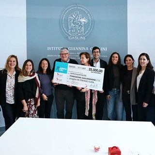 Un assegno da 25mila euro al Gaslini grazie alla Pigiama Run