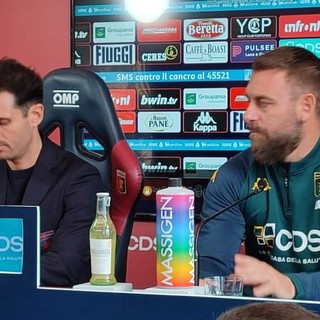 Il chief of football Diego Lopez col tecnico Daniele De Rossi