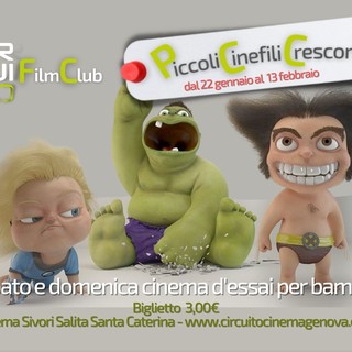 "Piccoli cinefili crescono": rassegna di film d'essai per bambini dai 3 ai 10 anni