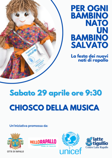 A Rapallo tornano le Pigotte dell'Unicef: "Per ogni bambino nato un bambino salvato" A Rapallo tornano le Pigotte dell'Unicef: "Per ogni bambino nato un bambino salvato"