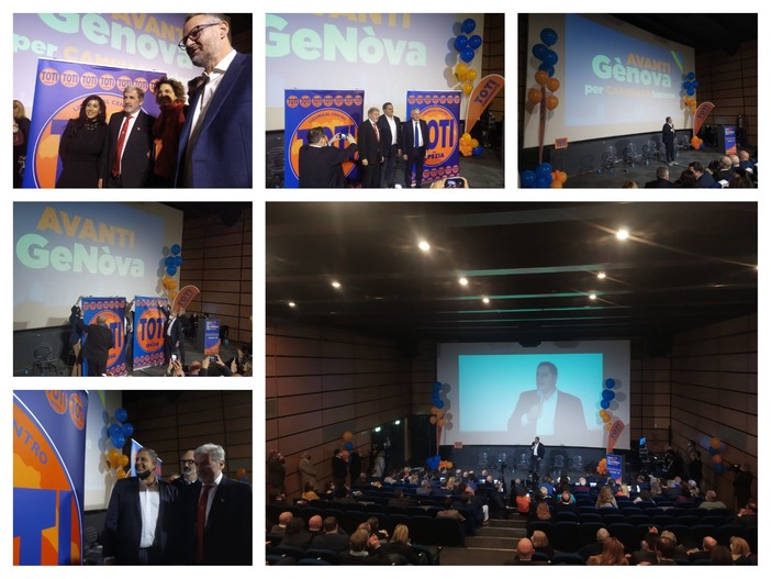 Elezioni comunali, “Avanti Genòva” il marchio di Toti a sostegno di Bucci (Foto)