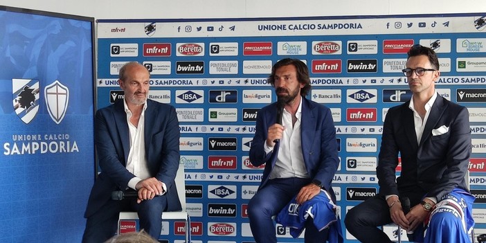 Samp, ecco lo staff tecnico di mister Pirlo: Baronio allenatore in seconda, Bertelli preparatore atletico
