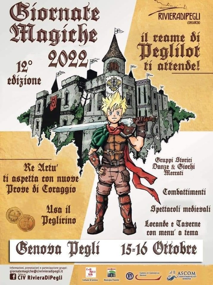 A Pegli tornano le "Giornate Magiche" e per la 12esima edizione arrivano gli sbandieratori