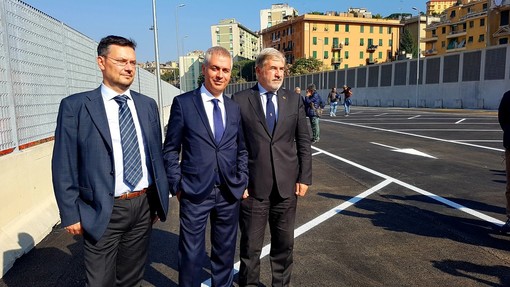 Consegnato alla città il nuovo parcheggio di interscambio al Campasso Consegnato alla città il nuovo parcheggio di interscambio al Campasso