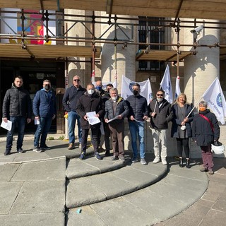 Manifestazione del sindacato Siap davanti alla Questura di Genova (Foto)
