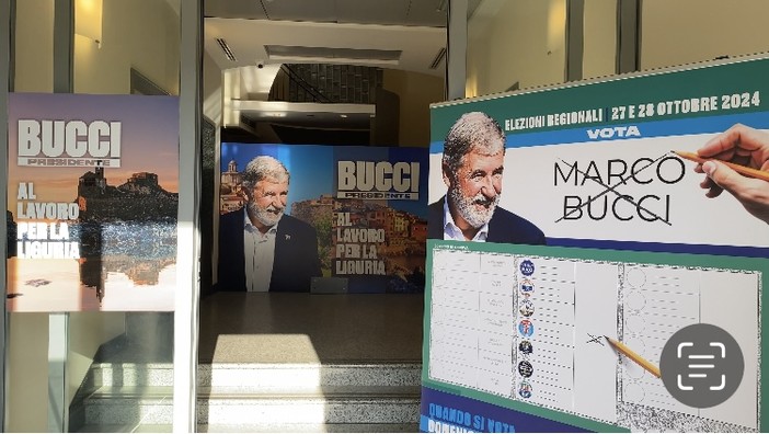 Elezioni regionali, ore di attesa al point elettorale di Marco Bucci: scrutinio in corso