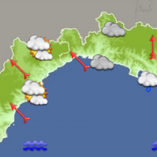 Meteo: giornata caratterizzata da cielo nuvoloso e qualche rovescio su genovese e Levante